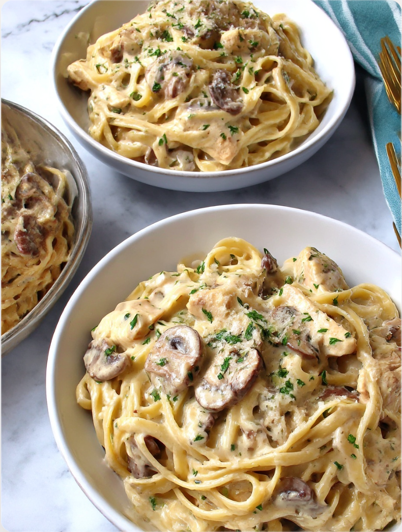 Chicken & Mushroom Alfredo